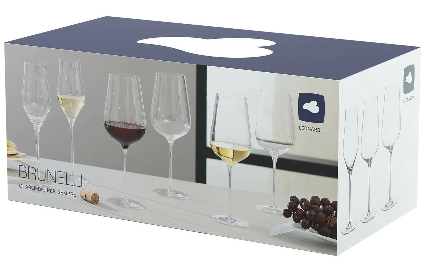 Leonardo Service De Verres à Vin Brunelli 18 Pièces, Transparent - Verres à Vin 5 Leonardo Service De Verres à Vin Brunelli 18 Pièces, Transparent - Verres à Vin – Image 3