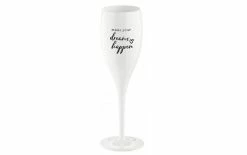 Koziol Verre à Champagne Superglas Make Your Dreams Happen 100 Ml, 1 Pc - Verres à Champagne