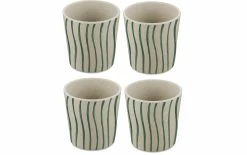 Koziol Gobelet Connect S Monstera 190 Ml, 4 Pièce/s, Beige/Vert - Verres à Boire
