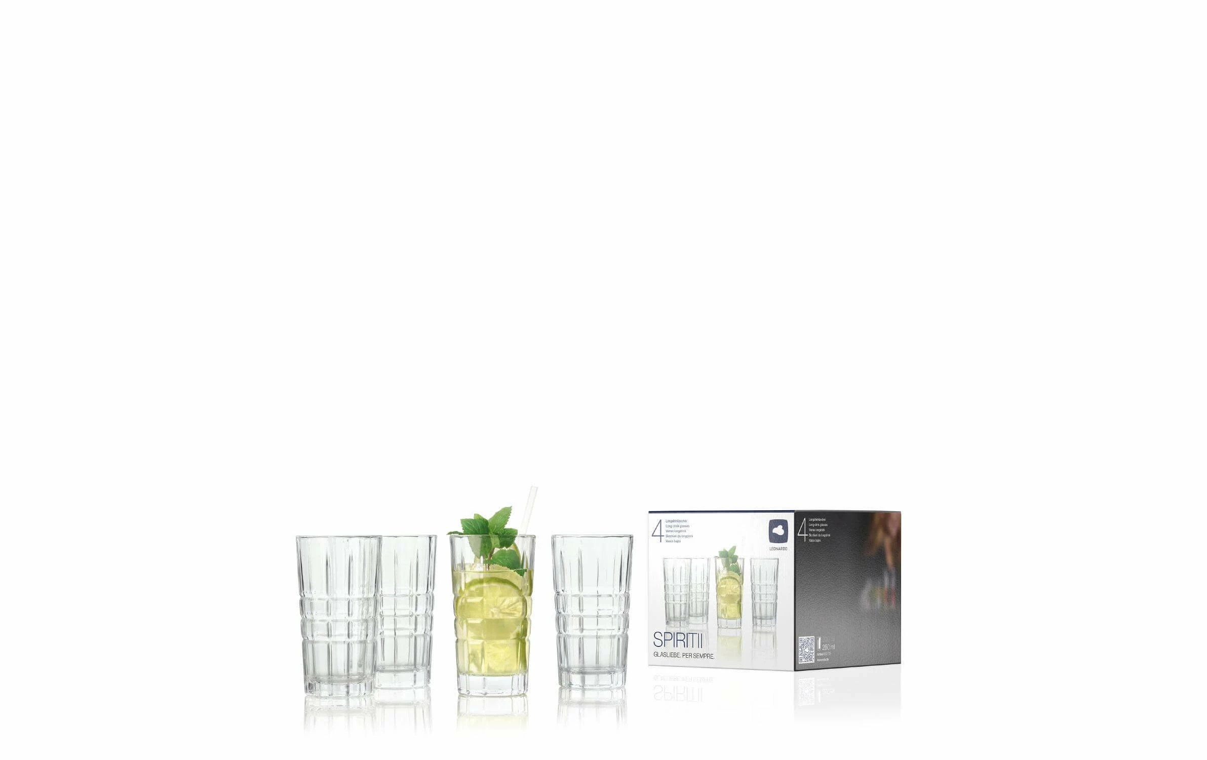 Leonardo Verre à Long Drink Spiritii 260 Ml, 4 Pièce/s, Transparent - Verres à Cocktail 5 Leonardo Verre à Long Drink Spiritii 260 Ml, 4 Pièce/s, Transparent - Verres à Cocktail – Image 3