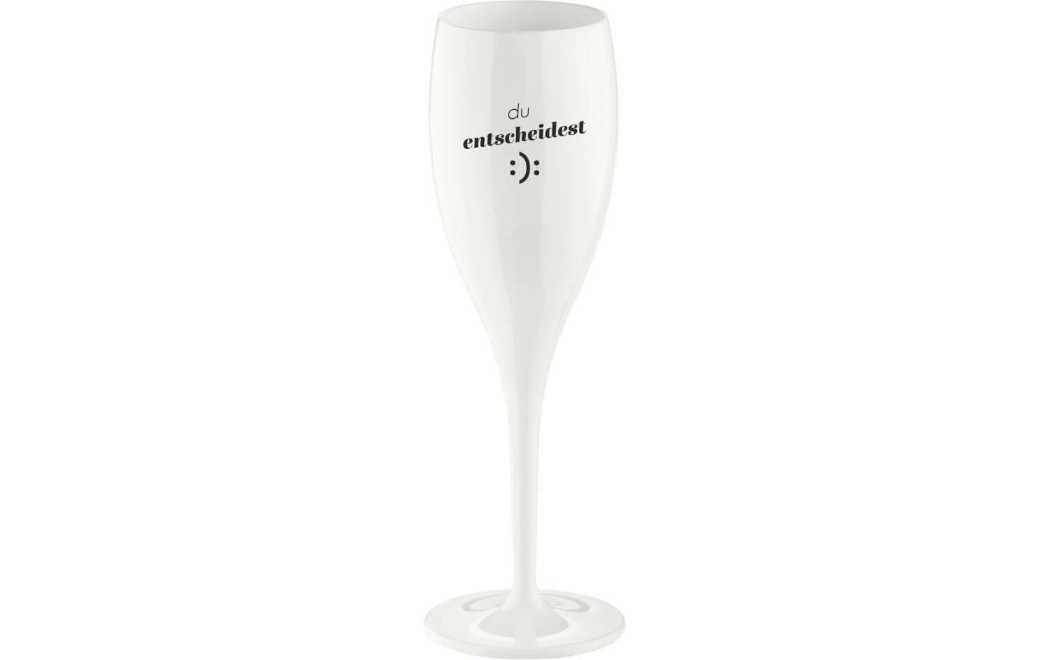 Koziol Verre à Champagne Superglas Vous Décidez 100 Ml, 1 Pièce/s, Blanc - Verres à Champagne 3 Koziol Verre à Champagne Superglas Vous Décidez 100 Ml, 1 Pièce/s, Blanc - Verres à Champagne