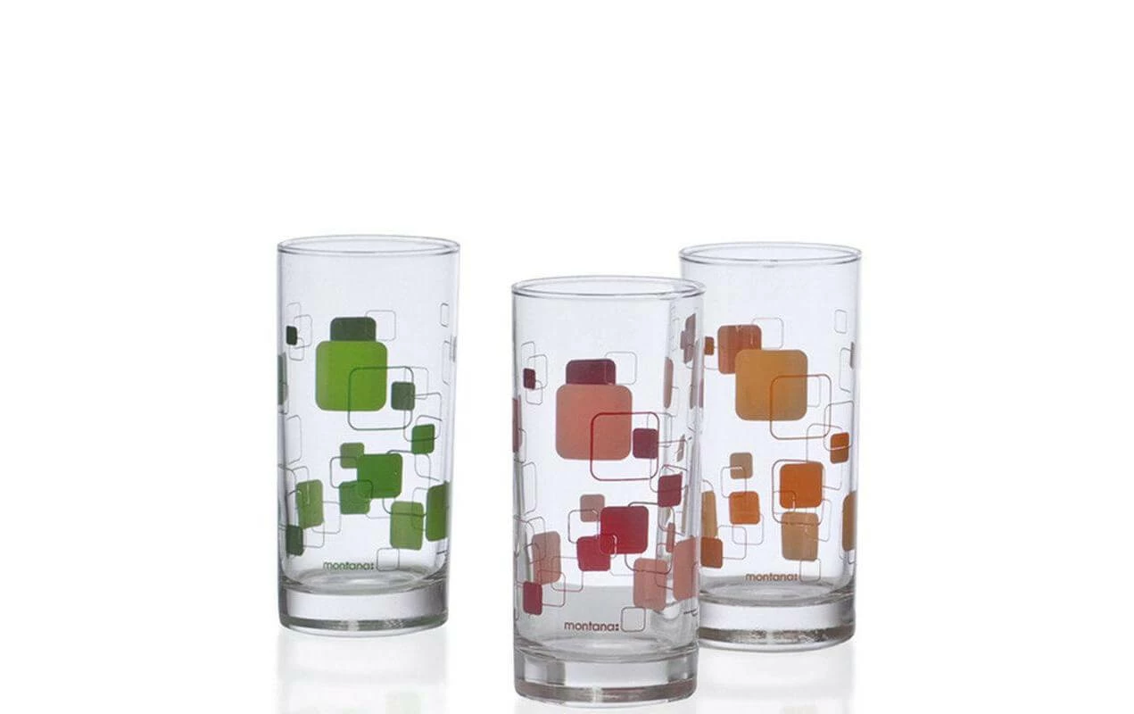Montana Verre Dice 280 Ml, 3 Pièce/s, Transparent - Verres à Boire 3 Montana Verre Dice 280 Ml, 3 Pièce/s, Transparent - Verres à Boire