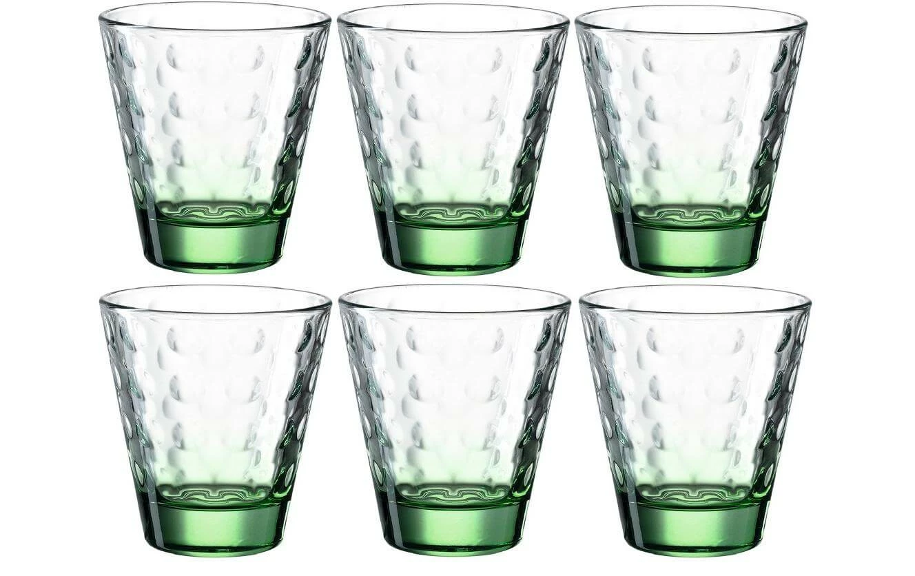 Leonardo Verre Optic 215 Ml, 6 Pièce/s, Vert - Verres à Boire 3 Leonardo Verre Optic 215 Ml, 6 Pièce/s, Vert - Verres à Boire