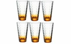 Leonardo Verre Optic 300 Ml, 6 Pièce/s, Orange - Verres à Boire