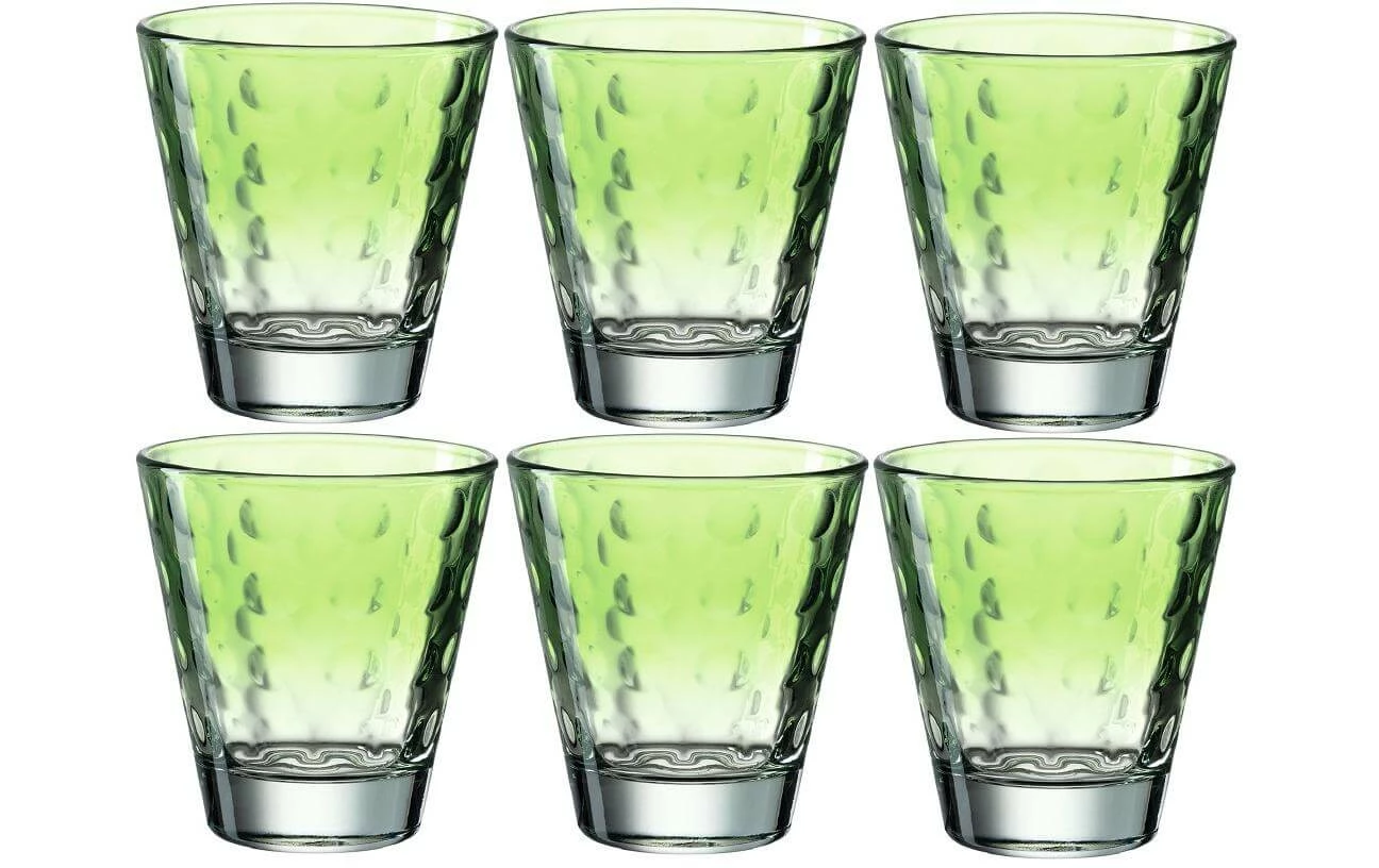Leonardo Verre Optic Pastell 215 Ml, 6 Pièce/s, Vert - Verres à Boire 3 Leonardo Verre Optic Pastell 215 Ml, 6 Pièce/s, Vert - Verres à Boire