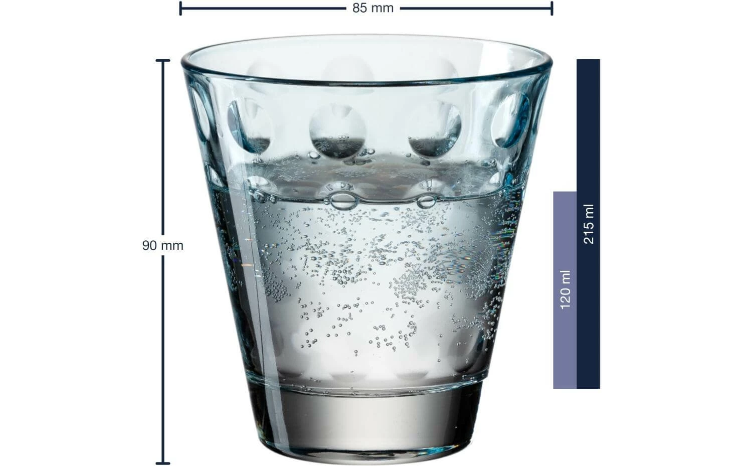 Leonardo Verre Optic Pastell 215 Ml, 6 Pièce/s, Bleu - Verres à Boire 5 Leonardo Verre Optic Pastell 215 Ml, 6 Pièce/s, Bleu - Verres à Boire – Image 3