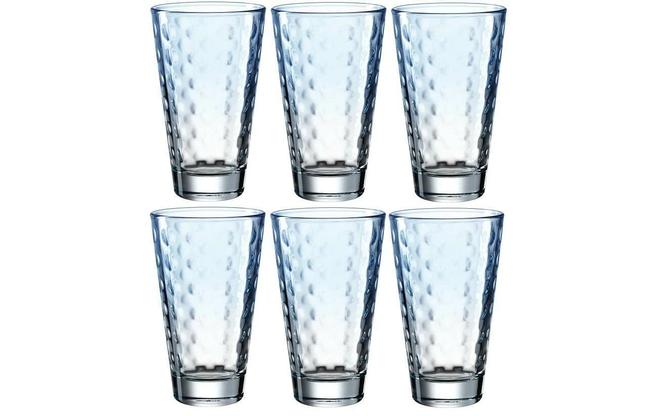 Leonardo Verre Optic Pastell 300 Ml, 6 Pièce/s, Bleu - Verres à Boire 3 Leonardo Verre Optic Pastell 300 Ml, 6 Pièce/s, Bleu - Verres à Boire