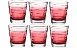 Leonardo Verre Vario Struttura 250 Ml, 6 Pièce/s, Rouge - Verres à Boire