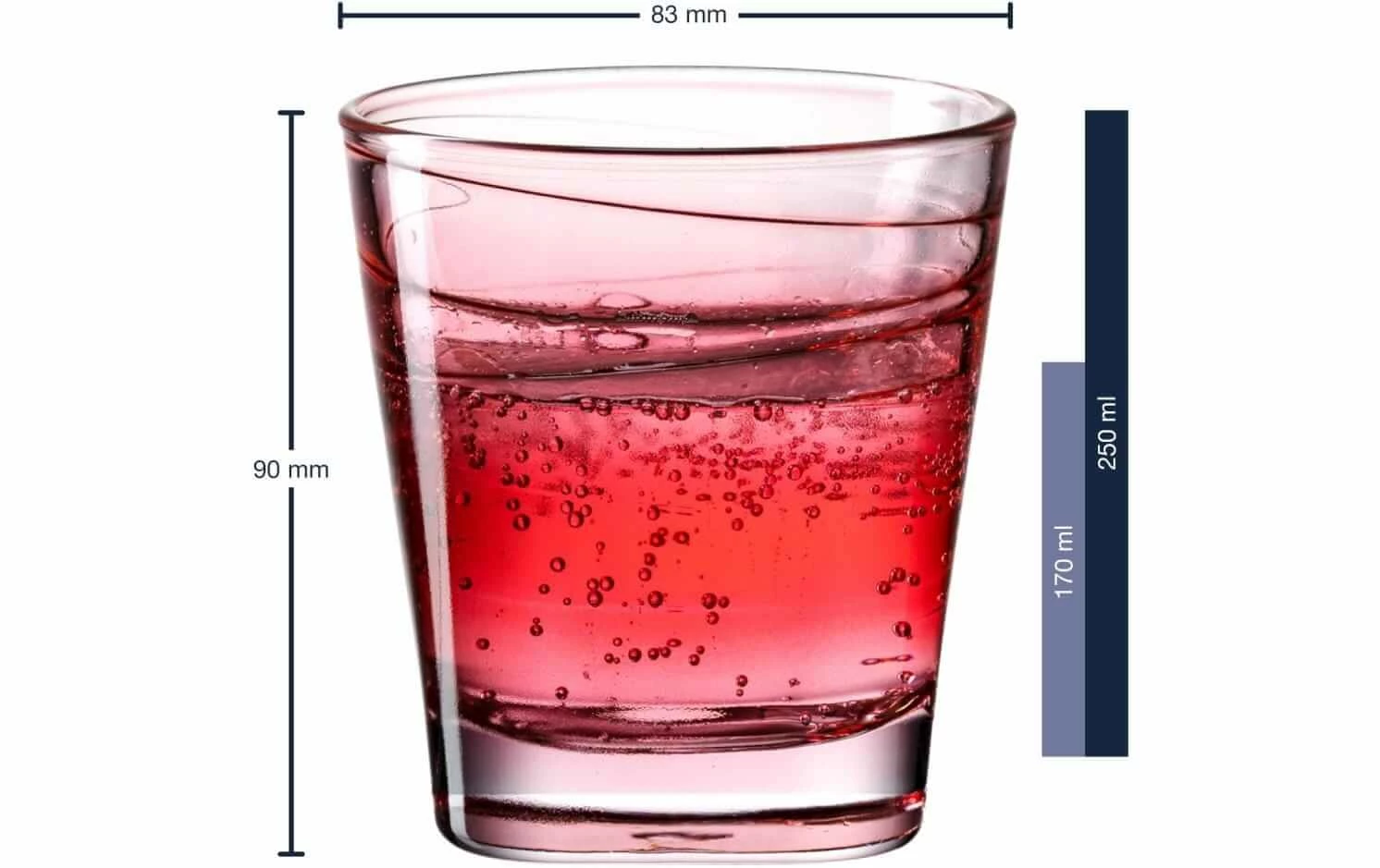 Leonardo Verre Vario Struttura 250 Ml, 6 Pièce/s, Rouge - Verres à Boire 5 Leonardo Verre Vario Struttura 250 Ml, 6 Pièce/s, Rouge - Verres à Boire – Image 3