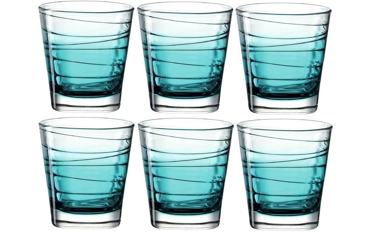 Leonardo Verre Vario Struttura 250 Ml, 6 Pièce/s, Bleu Clair - Verres à Boire 3 Leonardo Verre Vario Struttura 250 Ml, 6 Pièce/s, Bleu Clair - Verres à Boire