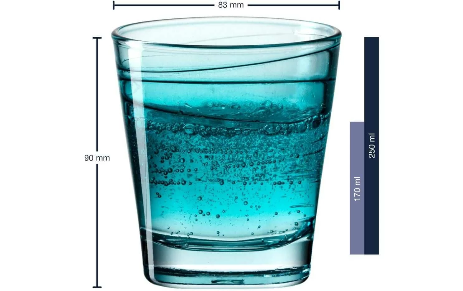 Leonardo Verre Vario Struttura 250 Ml, 6 Pièce/s, Bleu Clair - Verres à Boire 5 Leonardo Verre Vario Struttura 250 Ml, 6 Pièce/s, Bleu Clair - Verres à Boire – Image 3