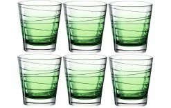 Leonardo Verre Vario Struttura 250 Ml, 6 Pièce/s, Vert - Verres à Boire