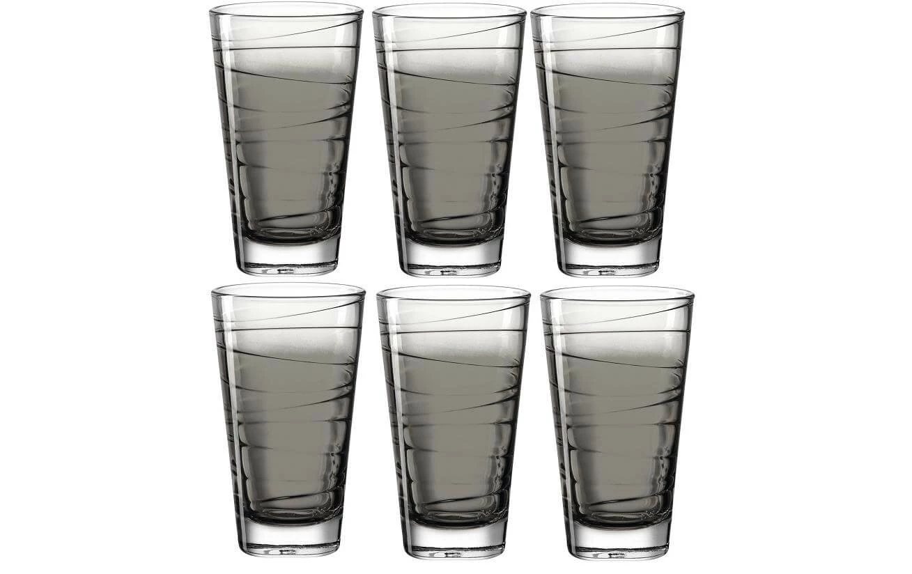 Leonardo Verre Vario Struttura 280 Ml, 6 Pièce/s, Gris - Verres à Boire 3 Leonardo Verre Vario Struttura 280 Ml, 6 Pièce/s, Gris - Verres à Boire