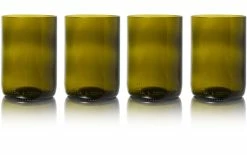 Rebottled Verre 330 Ml, 4 Pièce/s, Vert Olive - Verres à Boire