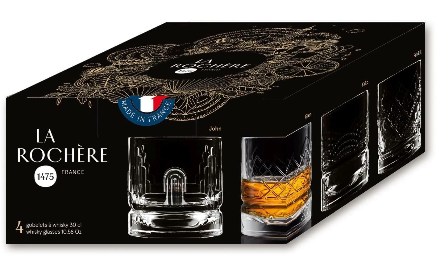 La Rochère Verre à Whisky Dandy 300 Ml, 4 Pièce/s, Transparent - Verres à Whisky 4 La Rochère Verre à Whisky Dandy 300 Ml, 4 Pièce/s, Transparent - Verres à Whisky – Image 2