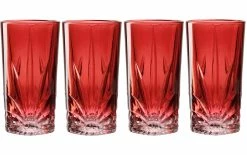Leonardo Verre à Long Drink Capri 530 Ml, 4 Pièce/s, Rouge - Verres à Cocktail