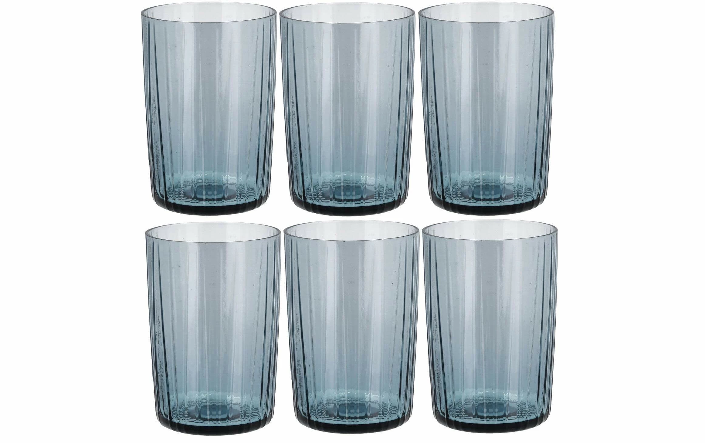 Bitz Verre Kusintha 280 Ml, 6 Pièce/s, Bleu Foncé - Verres à Boire 3 Bitz Verre Kusintha 280 Ml, 6 Pièce/s, Bleu Foncé - Verres à Boire