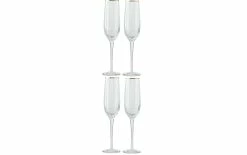 Lene Bjerre Verre à Champagne Claudine 210 Ml, 4 Pièce/s, Transparent - Verres à Champagne