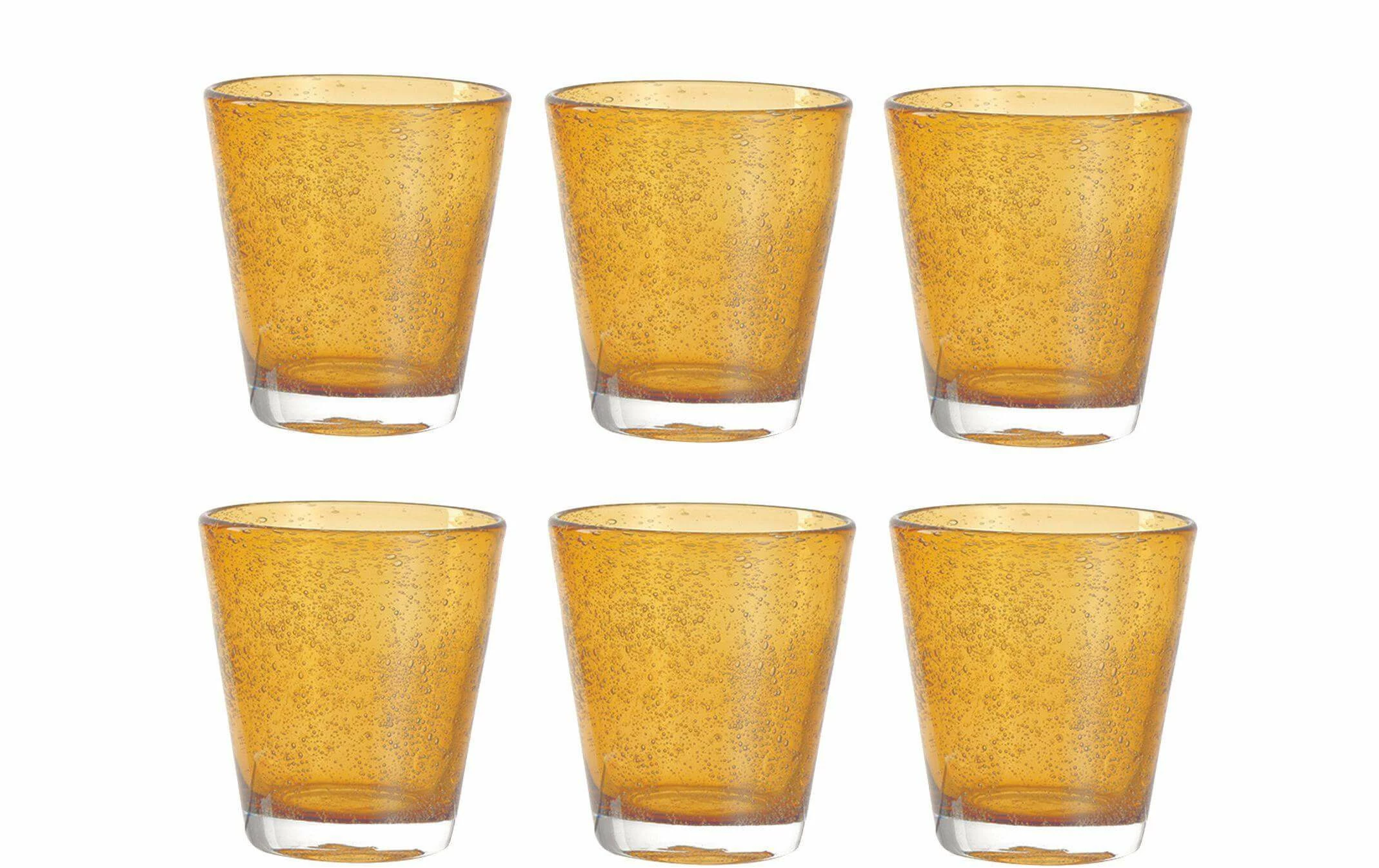 Leonardo Verre Burano Ambra 330 Ml, 6 Pièce/s, Jaune - Verres à Boire 3 Leonardo Verre Burano Ambra 330 Ml, 6 Pièce/s, Jaune - Verres à Boire