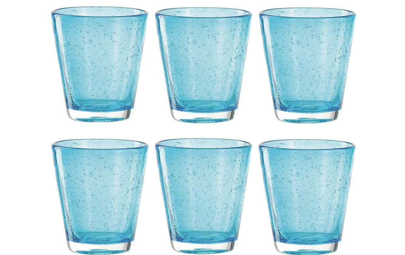 Leonardo Verre Burano Azzurro 330 Ml, 6 Pièce/s, Bleu Clair - Verres à Boire 3 Leonardo Verre Burano Azzurro 330 Ml, 6 Pièce/s, Bleu Clair - Verres à Boire