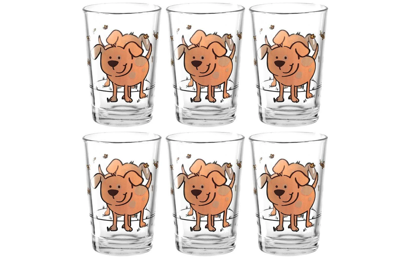Montana Verre Pour Enfant Chien 210 Ml, 6 Pièce/s, Transparent - Verres à Boire 3 Montana Verre Pour Enfant Chien 210 Ml, 6 Pièce/s, Transparent - Verres à Boire