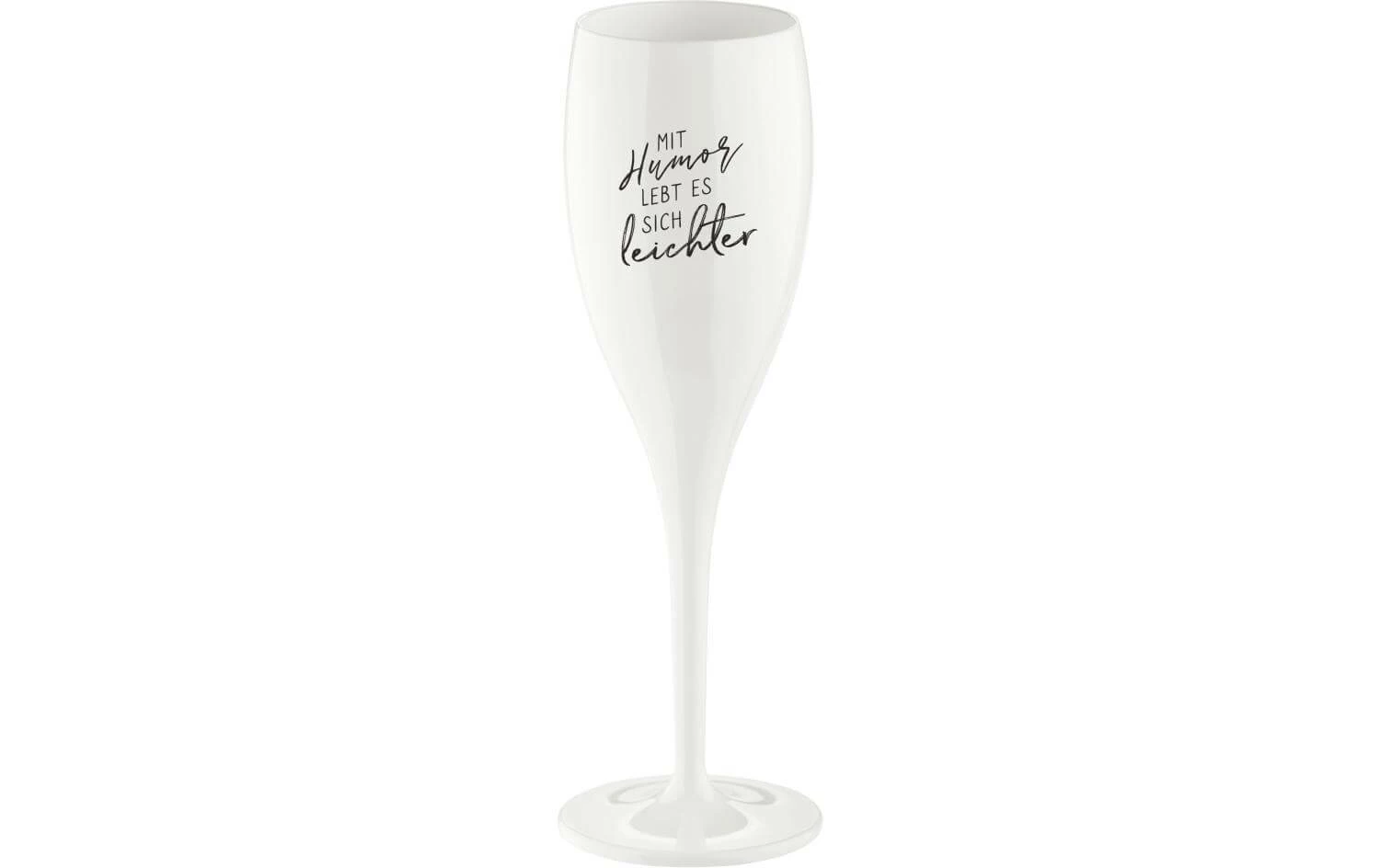 Koziol Verre à Champagne Superglas Avec L'humour Vit 100 Ml, 1 Pièce/s, Blanc - Verres à Champagne 3 Koziol Verre à Champagne Superglas Avec L'humour Vit 100 Ml, 1 Pièce/s, Blanc - Verres à Champagne