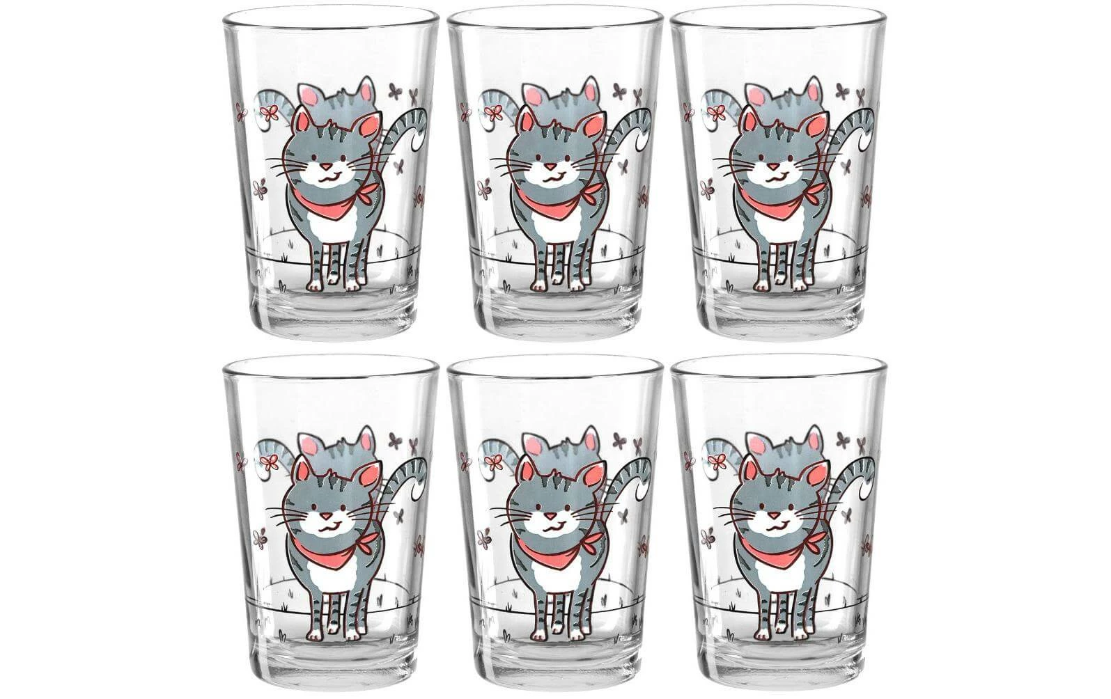 Montana Verre Pour Enfant Chat 210 Ml, 6 Pièce/s, Transparent - Verres à Boire 3 Montana Verre Pour Enfant Chat 210 Ml, 6 Pièce/s, Transparent - Verres à Boire