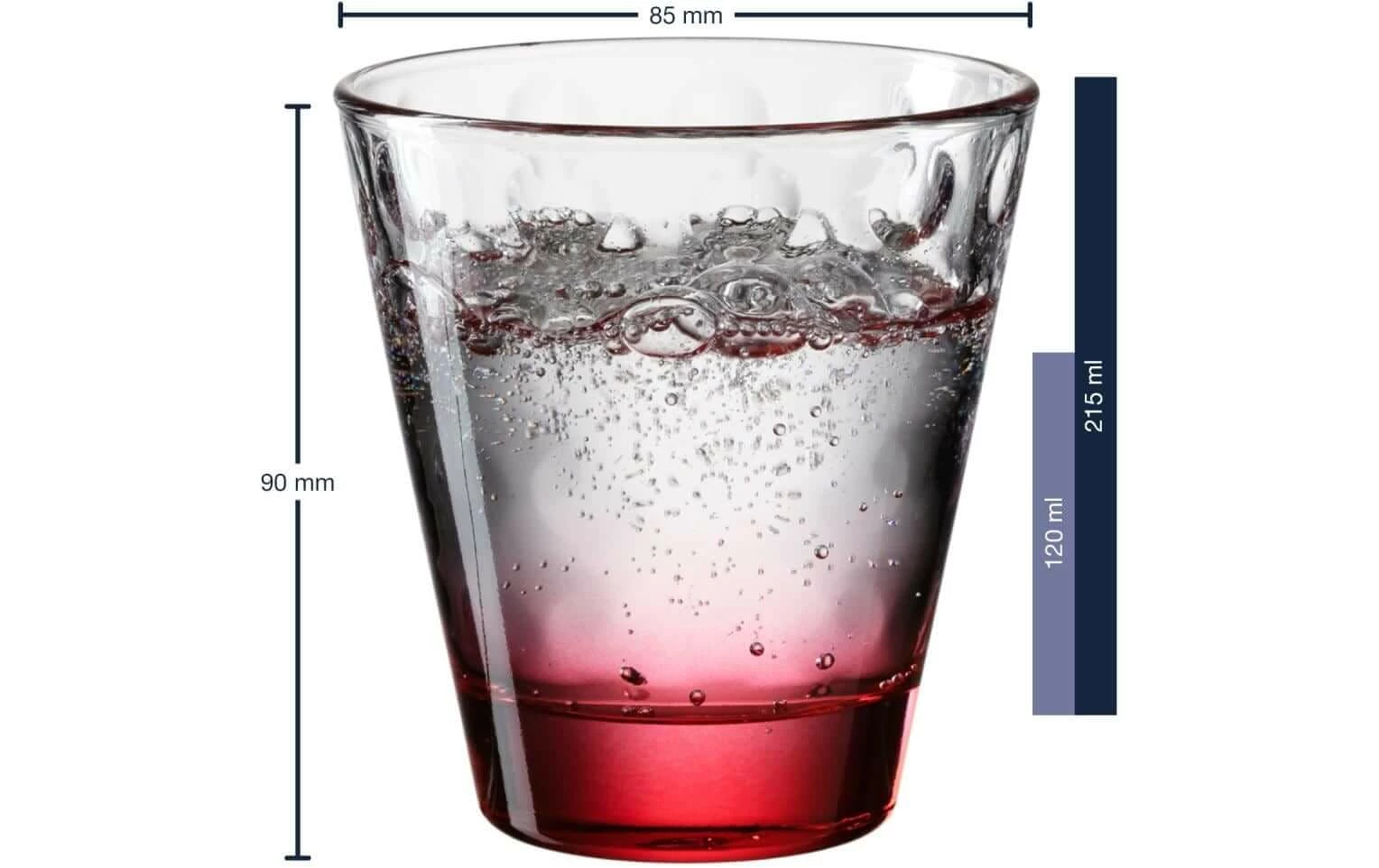 Leonardo Verre Optic 215 Ml, 6 Pièce/s, Rouge - Verres à Boire 5 Leonardo Verre Optic 215 Ml, 6 Pièce/s, Rouge - Verres à Boire – Image 3