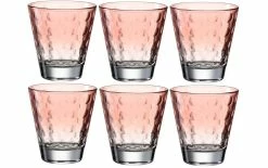 Leonardo Verre Optic Pastell 215 Ml, 6 Pièce/s, Rouge - Verres à Boire