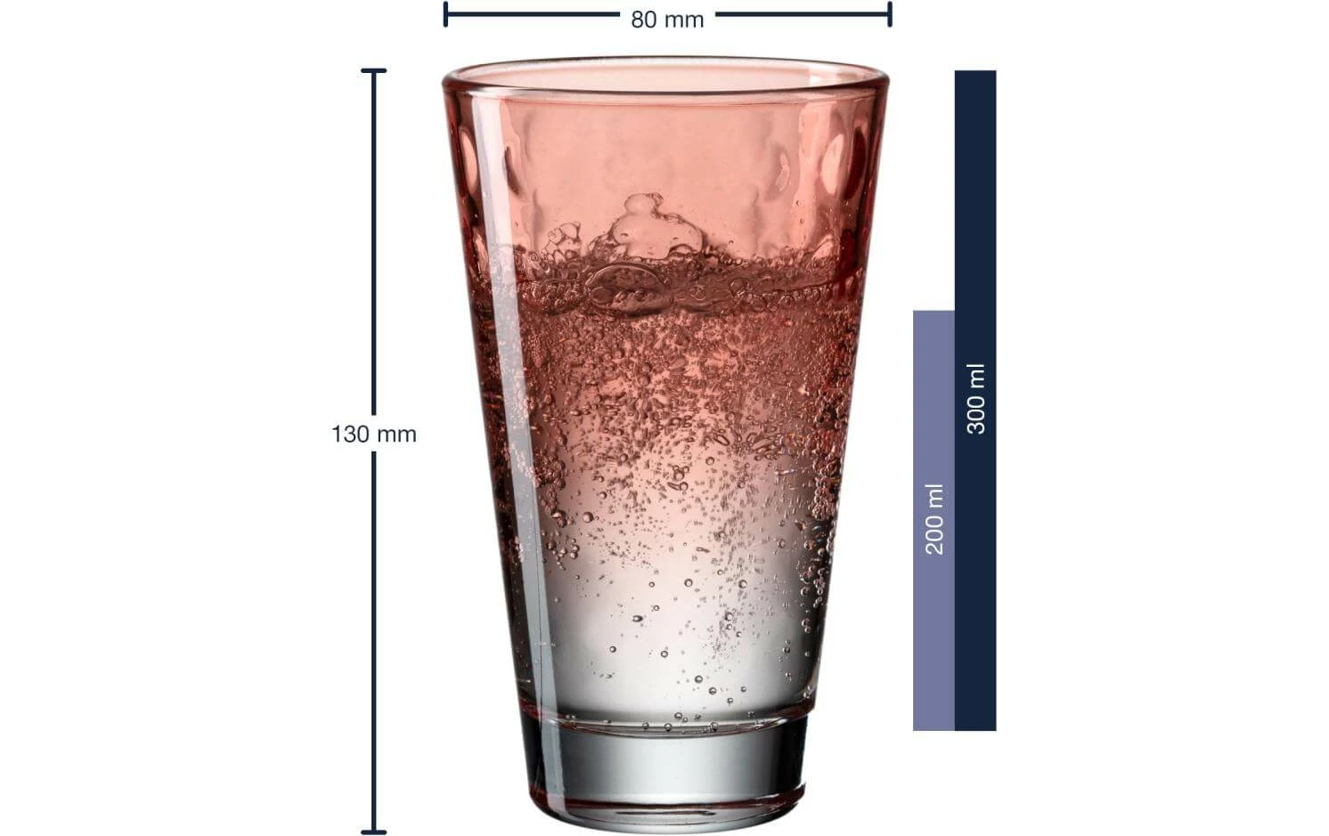 Leonardo Verre Optic Pastell 300 Ml, 6 Pièce/s, Rouge - Verres à Boire 5 Leonardo Verre Optic Pastell 300 Ml, 6 Pièce/s, Rouge - Verres à Boire – Image 3
