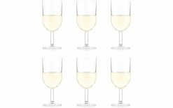 BODUM Verre à Vin Blanc Oktett 270 Ml, 6 Pièce/s, Transparent - Verres à Vin