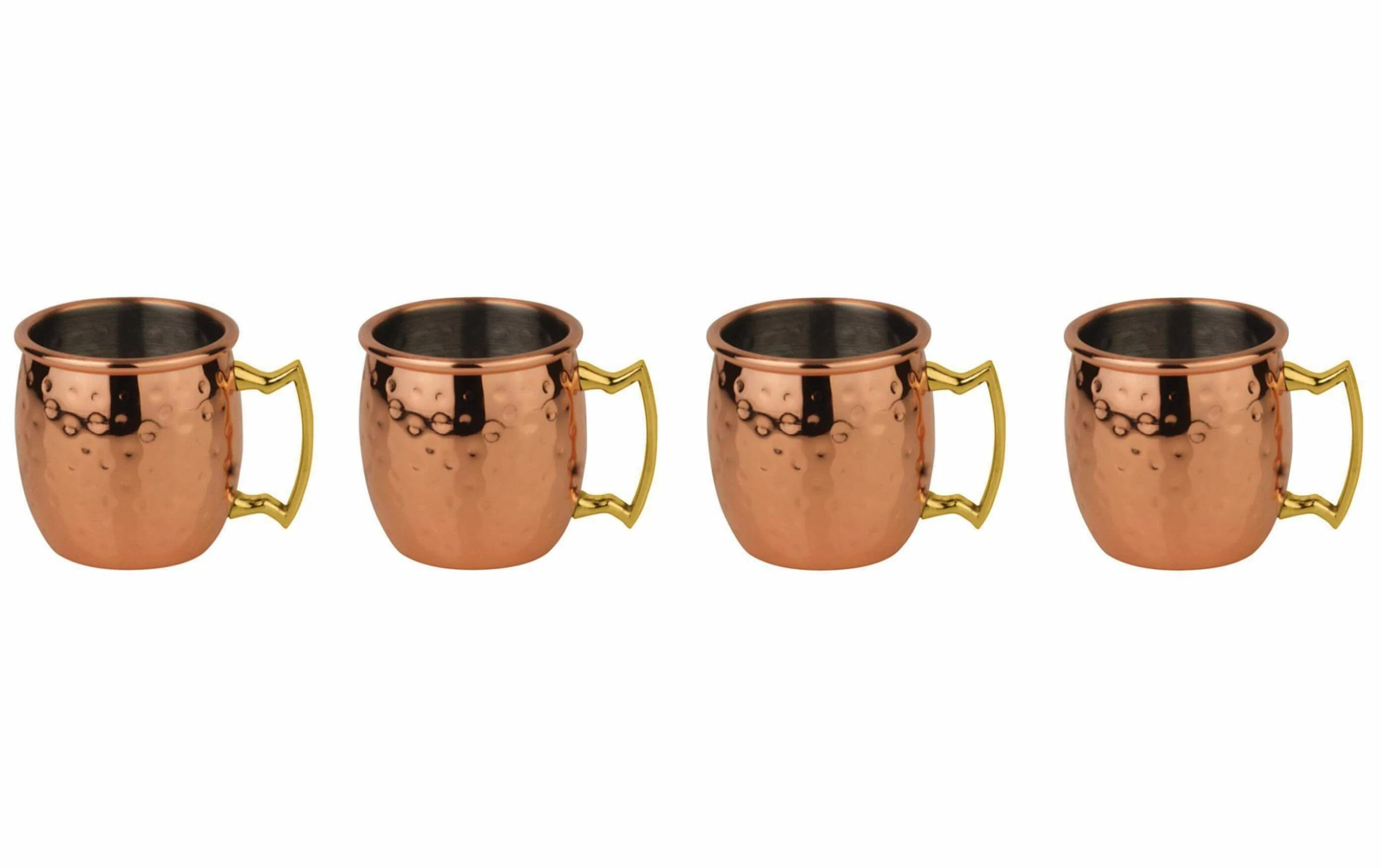 Paderno Gobelets à Cocktail Moscow Mule Mini 60 Ml, 4 Pièce/s, Cuivre - Verres à Cocktail 3 Paderno Gobelets à Cocktail Moscow Mule Mini 60 Ml, 4 Pièce/s, Cuivre - Verres à Cocktail