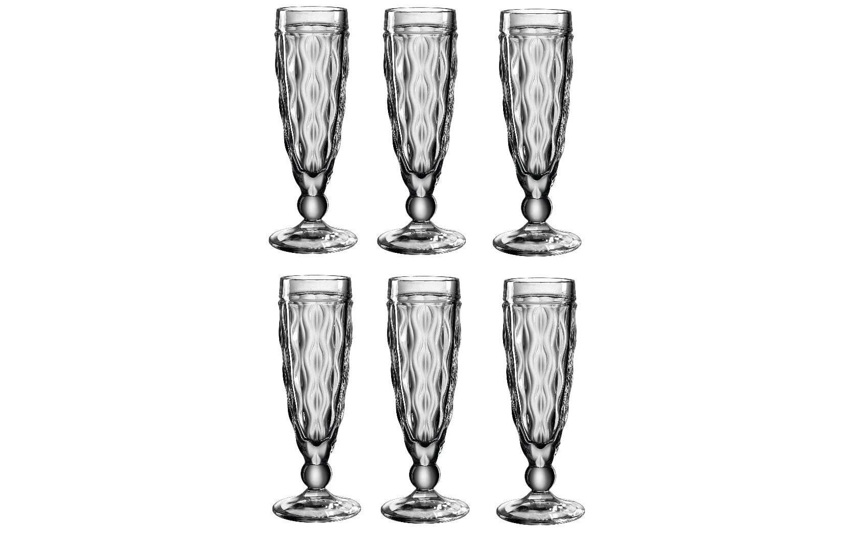 Leonardo Verre à Champagne Brindisi 140 Ml, 6 Pièce/s, Anthracite - Verres à Champagne 3 Leonardo Verre à Champagne Brindisi 140 Ml, 6 Pièce/s, Anthracite - Verres à Champagne