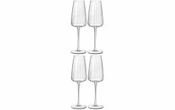 Luigi Bormioli Verre à Champagne Optica 210 Ml, 4 Pièce/s, Transparent - Verres à Champagne