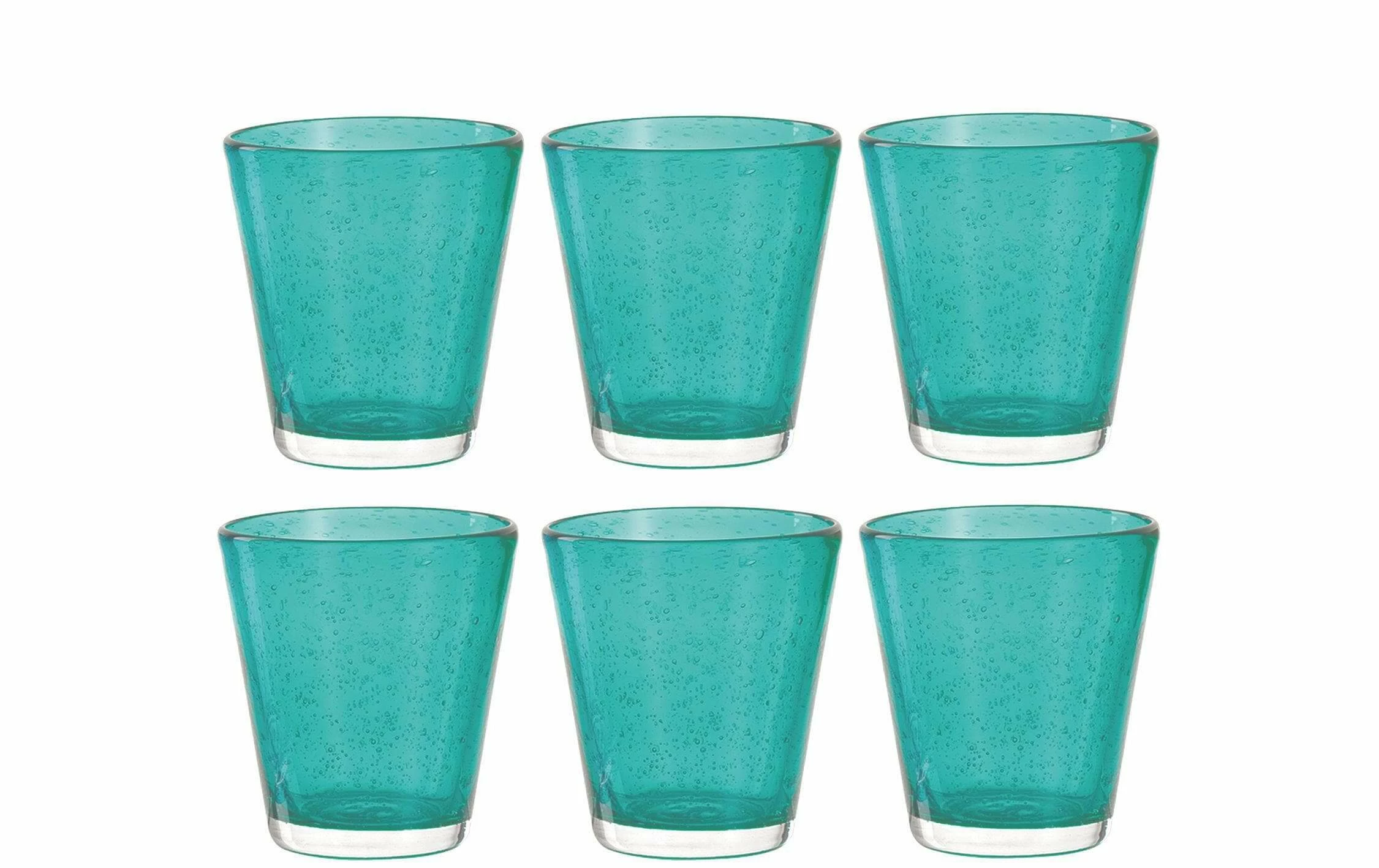 Leonardo Verre Burano Laguna 330 Ml, 6 Pièce/s, Turquoise - Verres à Boire 3 Leonardo Verre Burano Laguna 330 Ml, 6 Pièce/s, Turquoise - Verres à Boire
