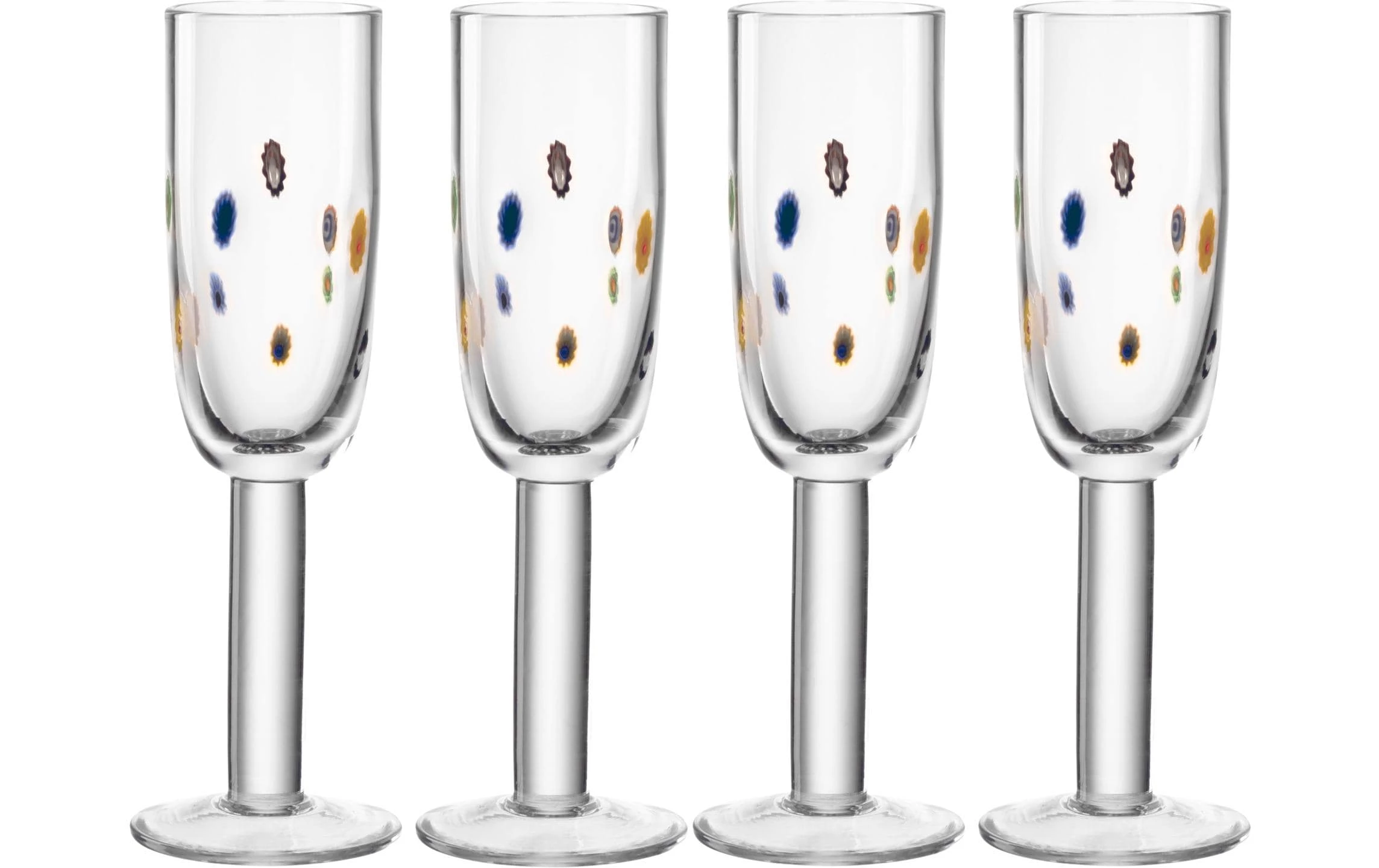 Leonardo Verre à Champagne Fiori 180 Ml, 4 Pièce/s, Transparent - Verres à Champagne 3 Leonardo Verre à Champagne Fiori 180 Ml, 4 Pièce/s, Transparent - Verres à Champagne