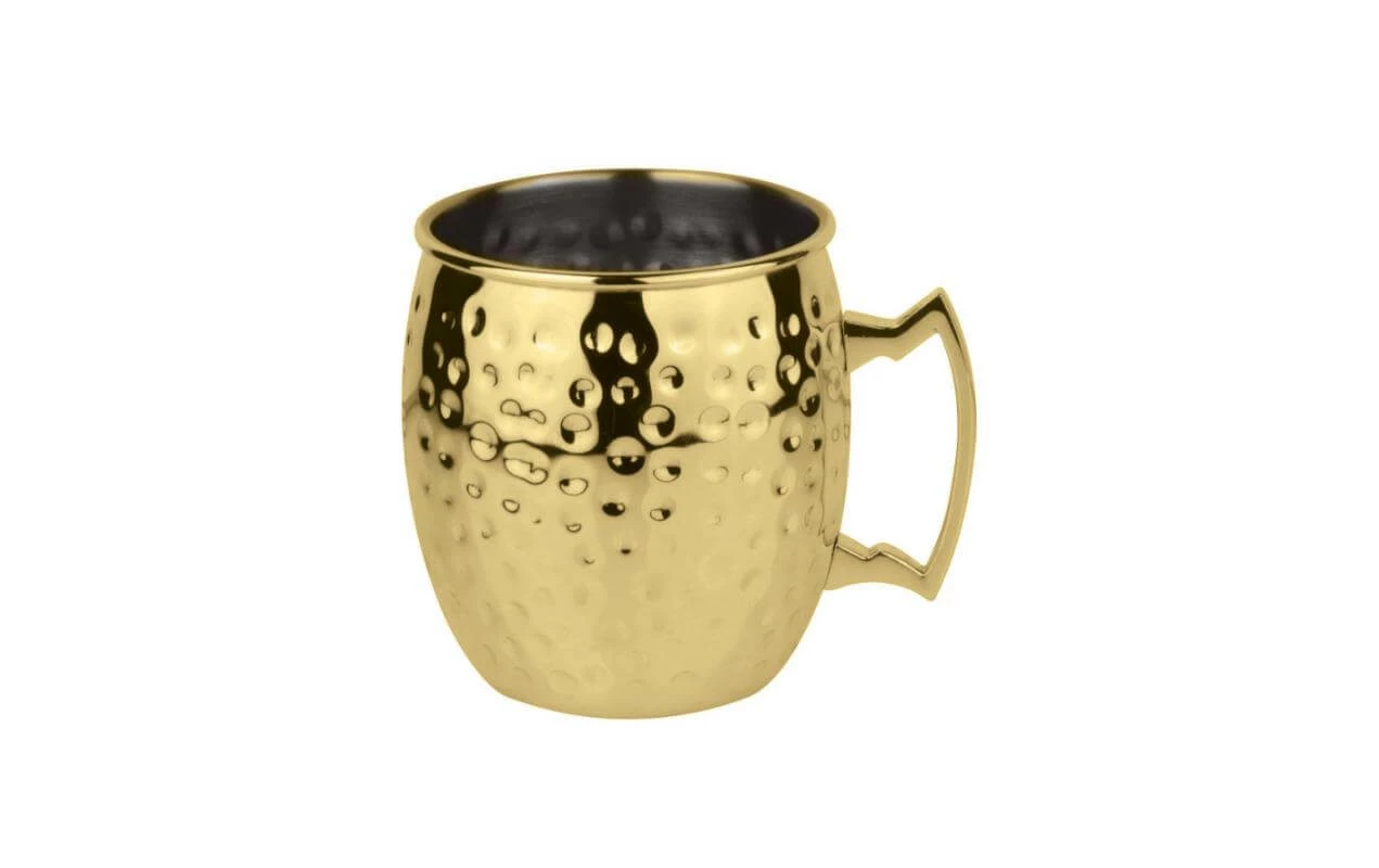 Paderno Gobelet à Cocktail Moscow Mule 500 Ml, 1 Pièce/s, Doré - Verres à Cocktail 3 Paderno Gobelet à Cocktail Moscow Mule 500 Ml, 1 Pièce/s, Doré - Verres à Cocktail
