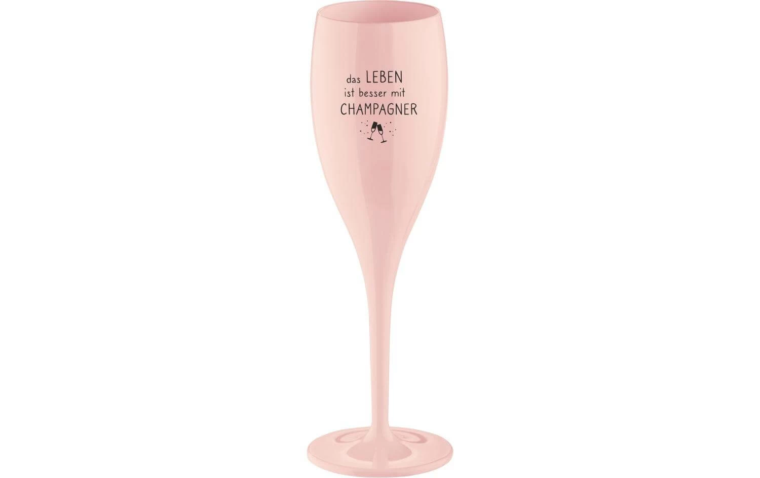 Koziol Verre à Champagne Superglas La Vie Est Meilleure 100 Ml, 1 Pc, Rose - Verres à Champagne 3 Koziol Verre à Champagne Superglas La Vie Est Meilleure 100 Ml, 1 Pc, Rose - Verres à Champagne