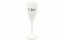 Koziol Verre à Champagne Superglas Love 100 Ml, 1 Pièce/s, Blanc - Verres à Champagne