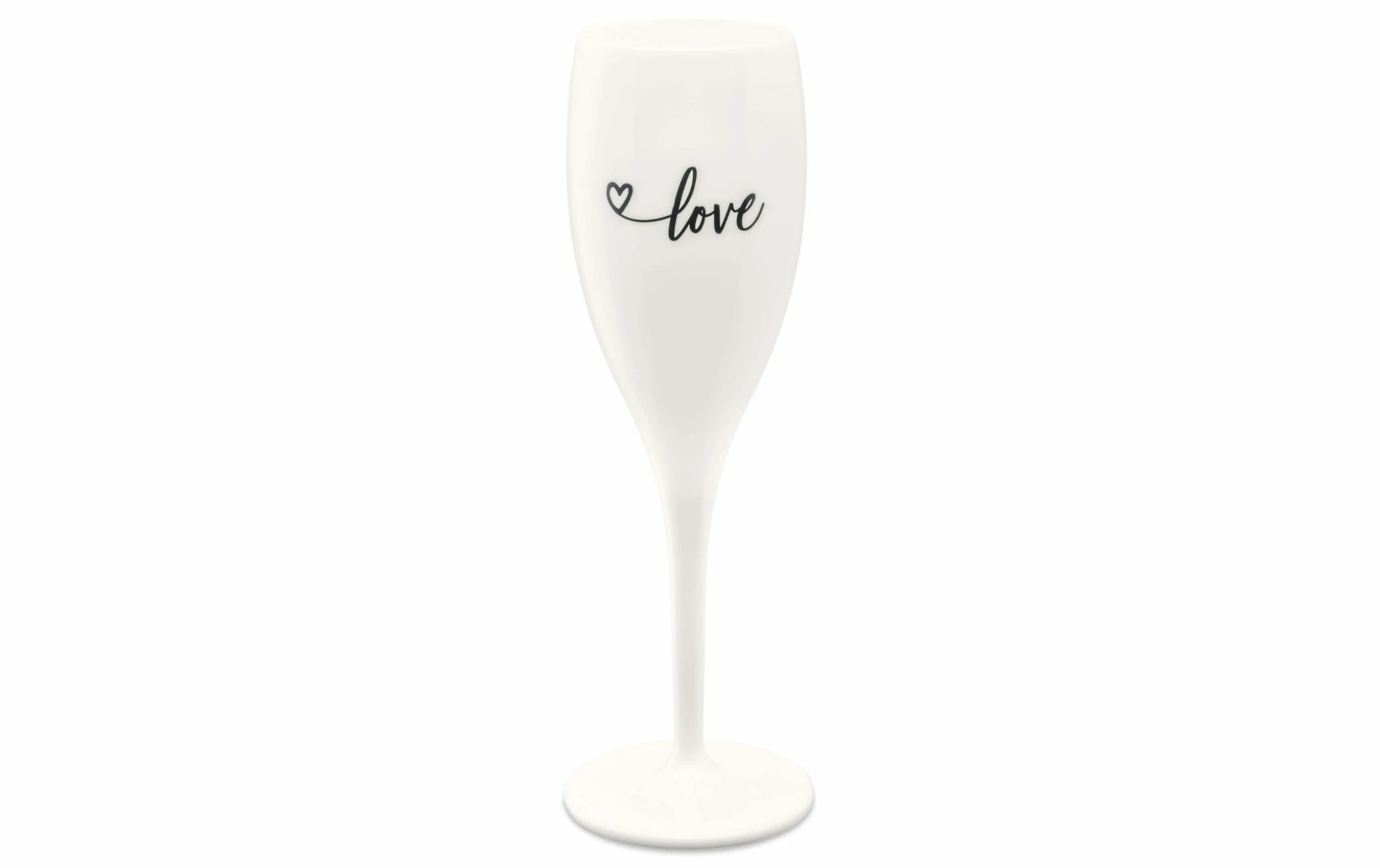 Koziol Verre à Champagne Superglas Love 100 Ml, 1 Pièce/s, Blanc - Verres à Champagne 3 Koziol Verre à Champagne Superglas Love 100 Ml, 1 Pièce/s, Blanc - Verres à Champagne