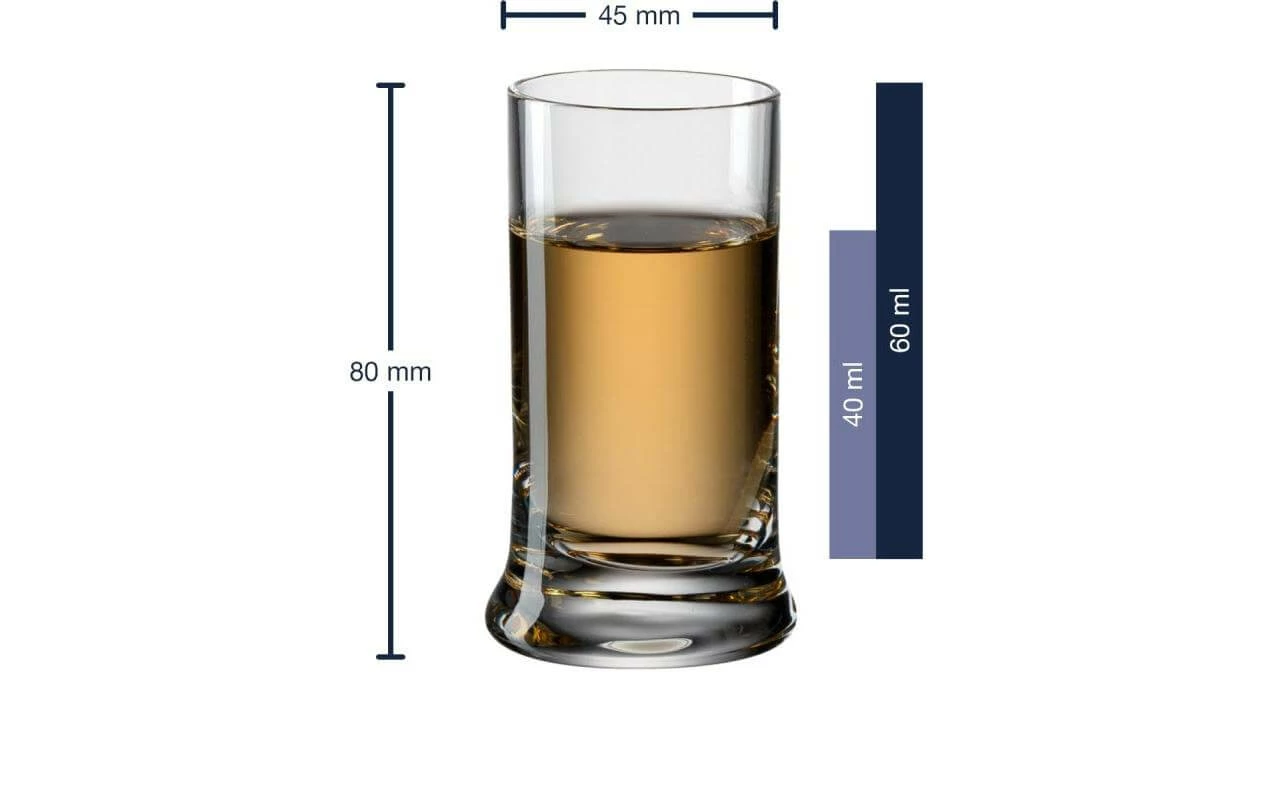 Leonardo Verre à Schnaps GLT 60 Ml, 6 Pièce/s, Transparent - Verres à Schnaps Et à Liqueur 5 Leonardo Verre à Schnaps GLT 60 Ml, 6 Pièce/s, Transparent - Verres à Schnaps Et à Liqueur – Image 3