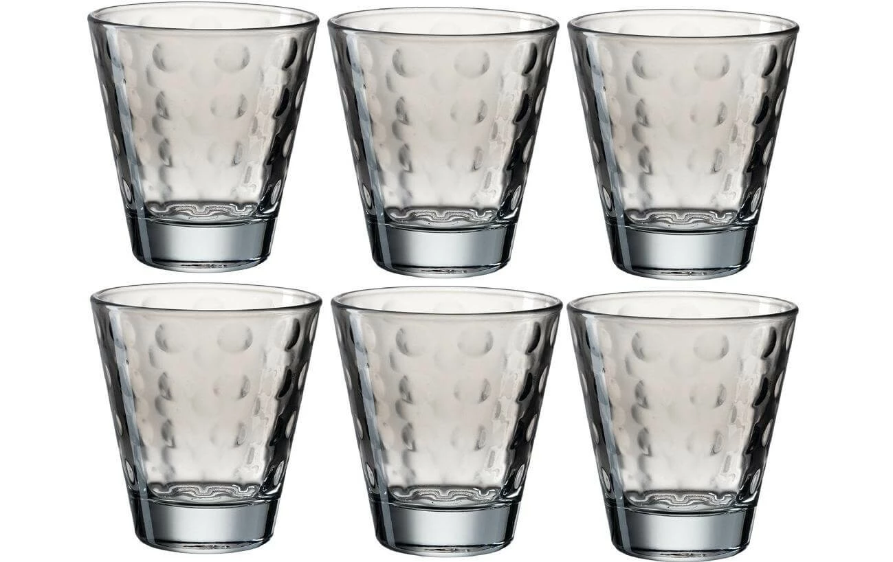 Leonardo Verre Optic Pastell 215 Ml, 6 Pièce/s, Gris - Verres à Boire 3 Leonardo Verre Optic Pastell 215 Ml, 6 Pièce/s, Gris - Verres à Boire