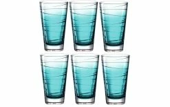 Leonardo Verre Vario Struttura 280 Ml, 6 Pièce/s, Turquoise - Verres à Boire